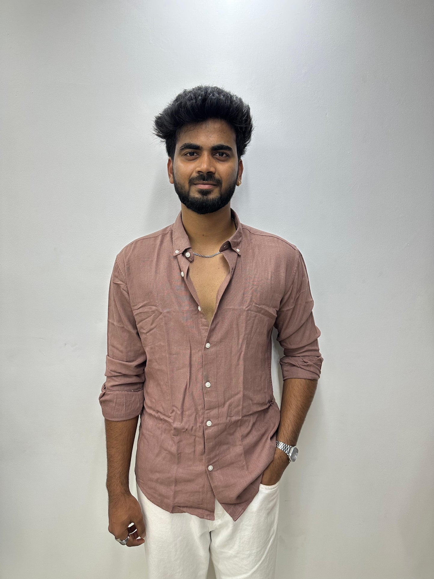 Rosewood Linen Shirt