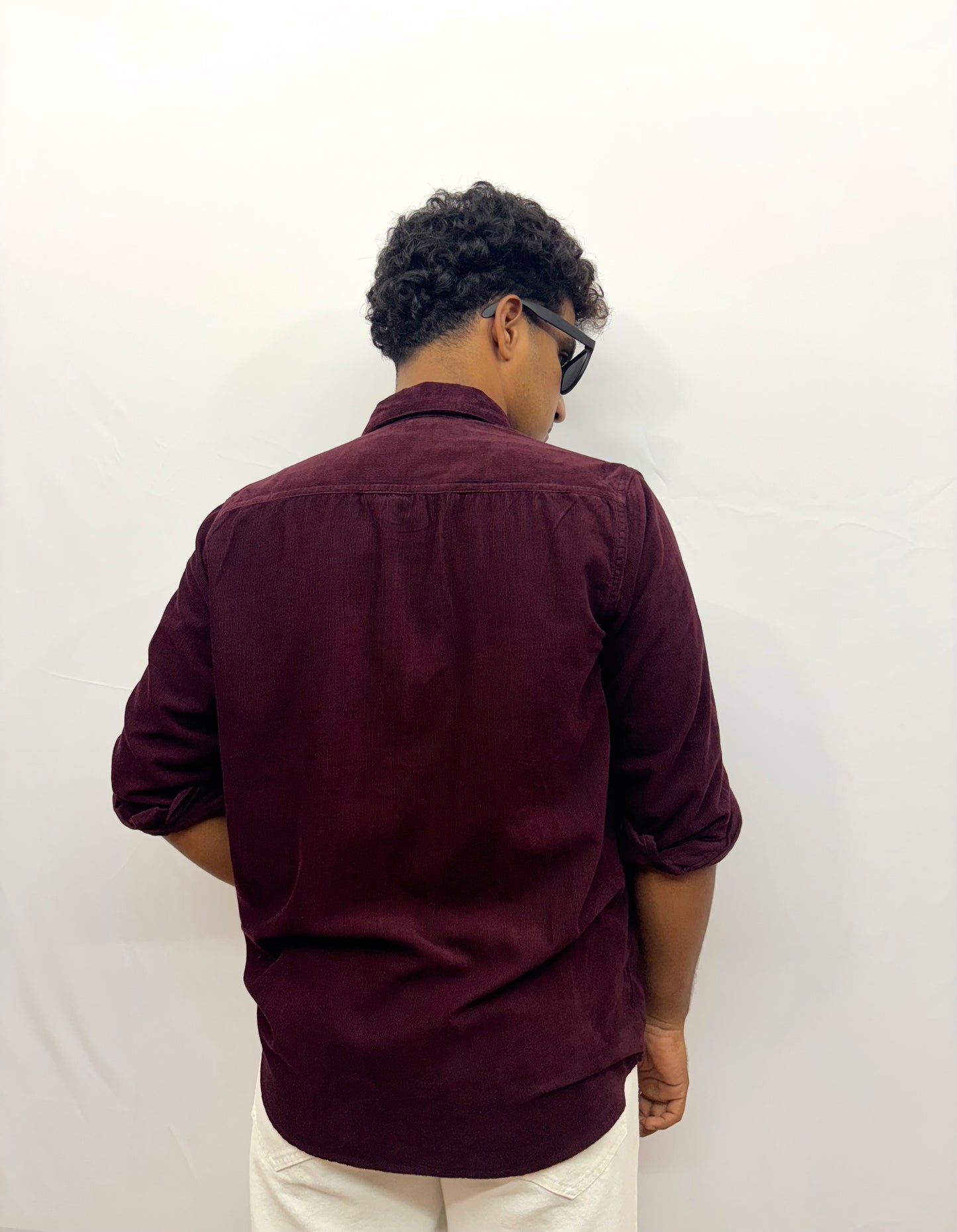 Maroon Corduroy Shirt