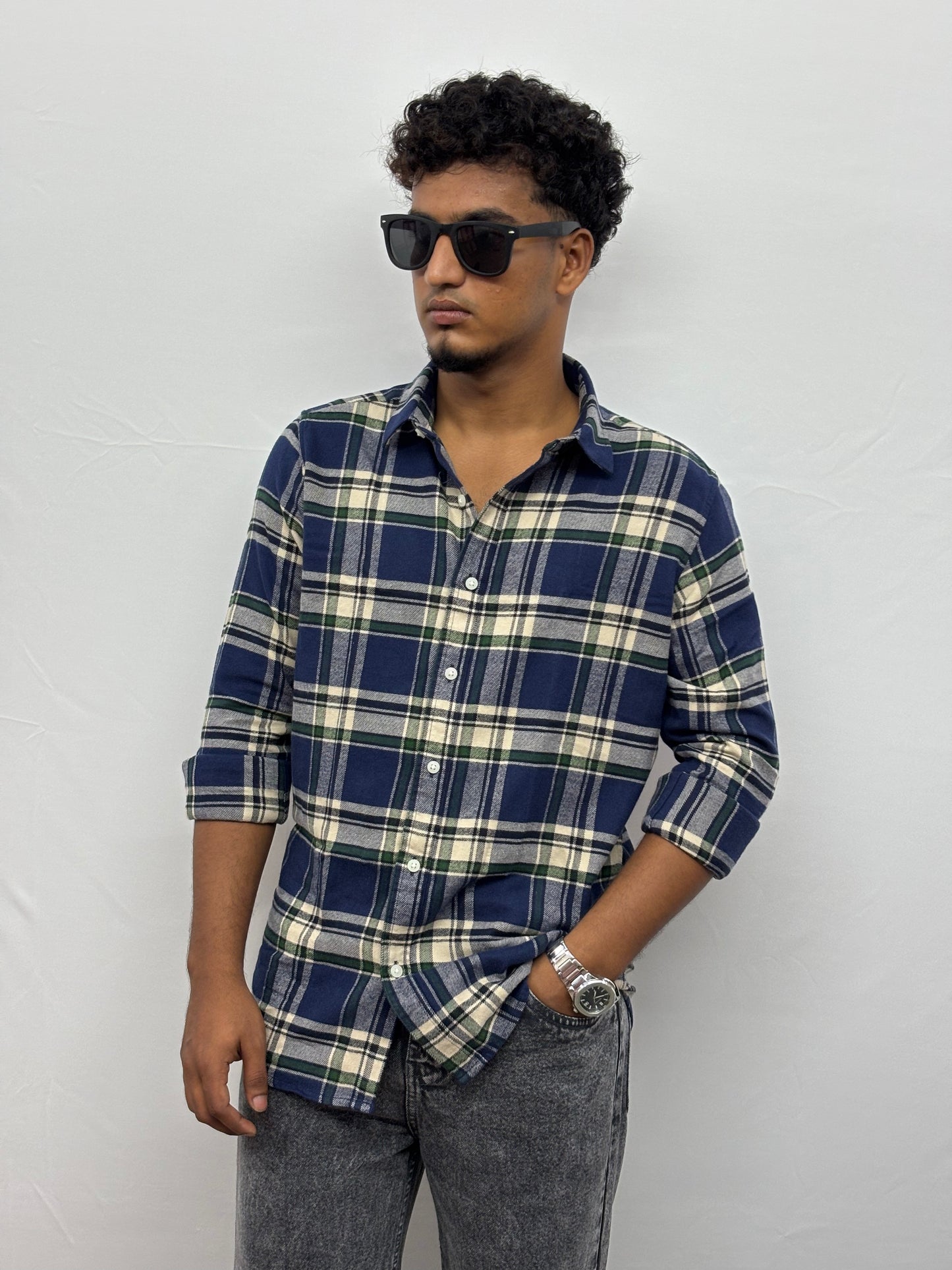 Navy Blue Flannels