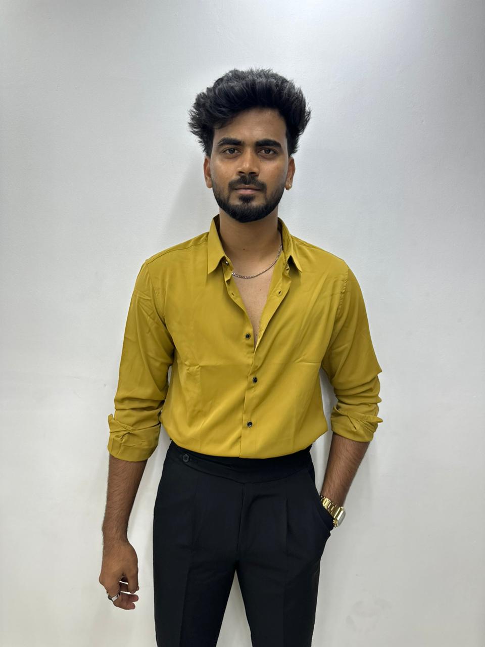 Mustard Liquid Shirt