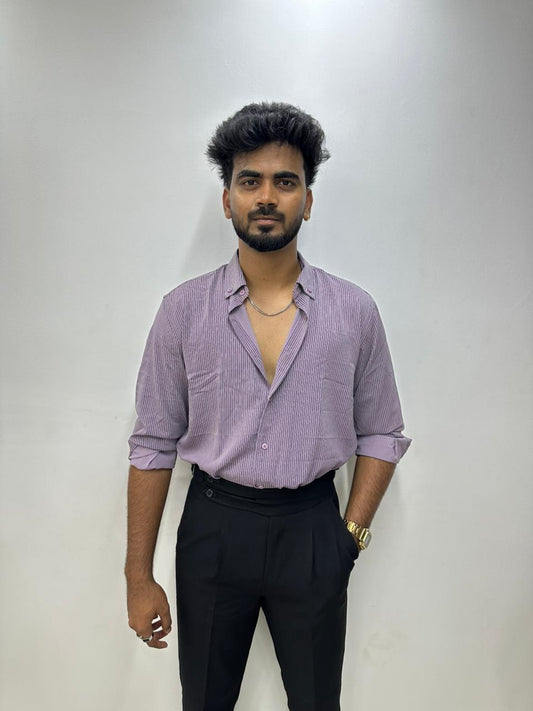 Purple Stripes Shirt