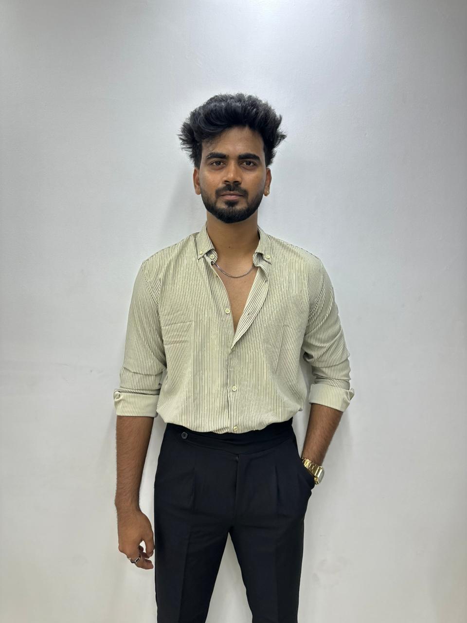 Green Stripes Shirt