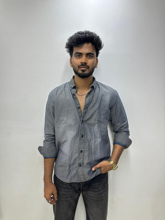 Light Grey Denim Shirt