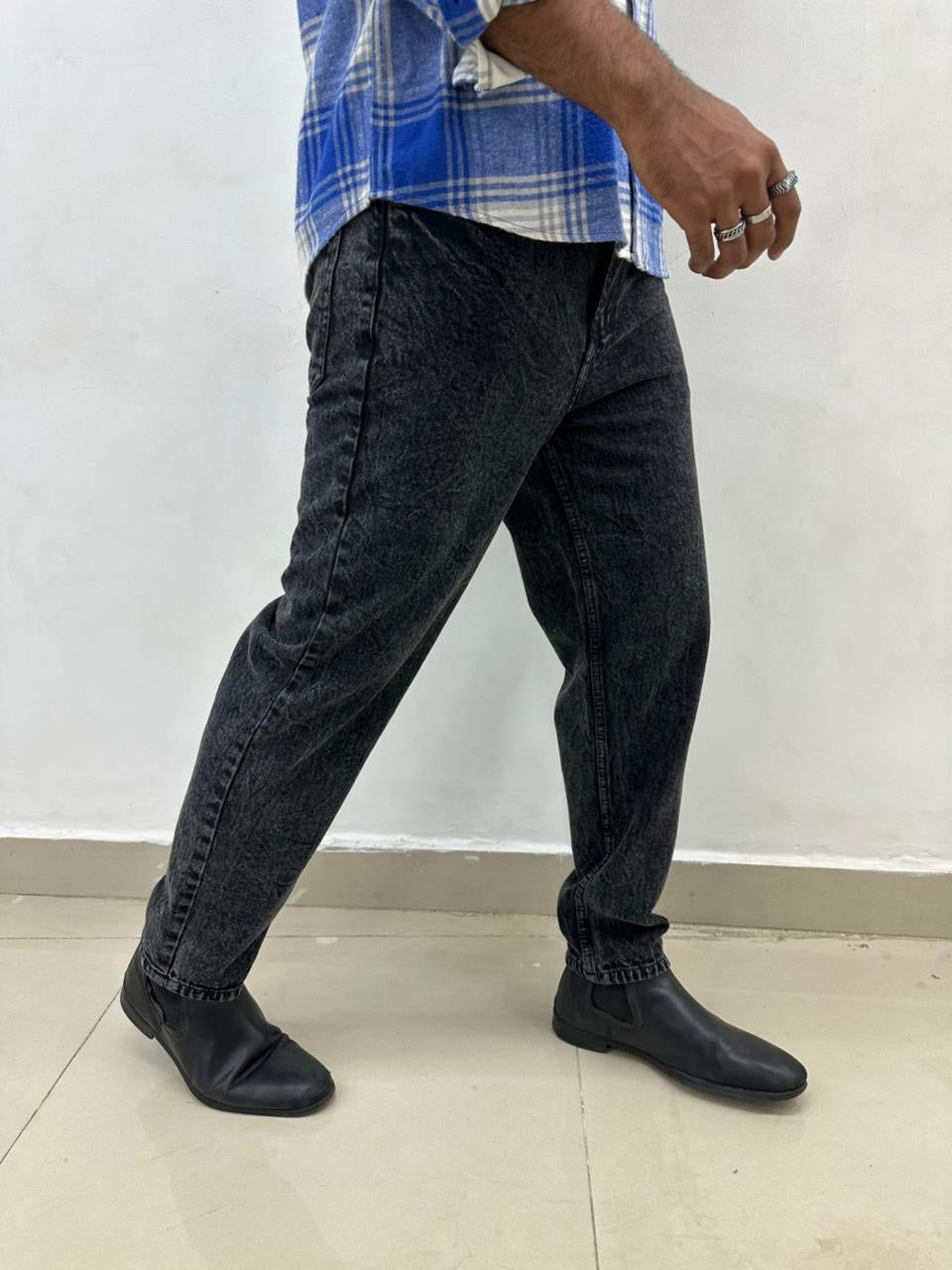 Charcoal Mom Fit Jeans