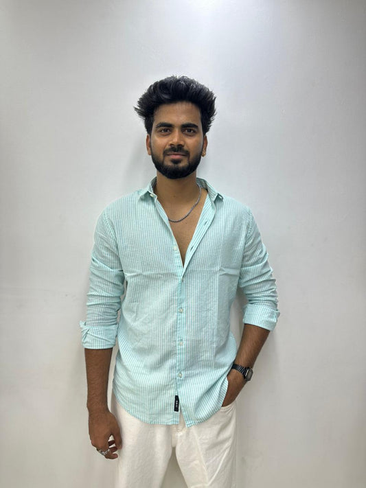 Aqua Stripes Shirt