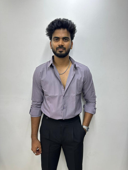 Dusty Lilac TR Solids Shirt