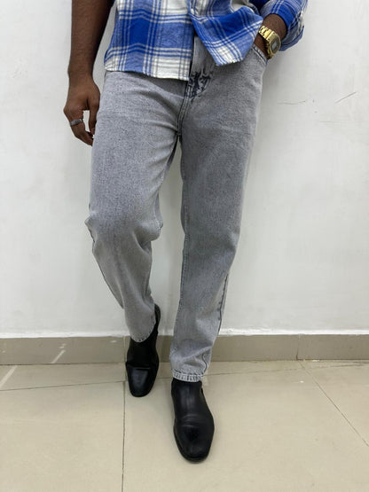 Light Grey Mom Fit Jeans