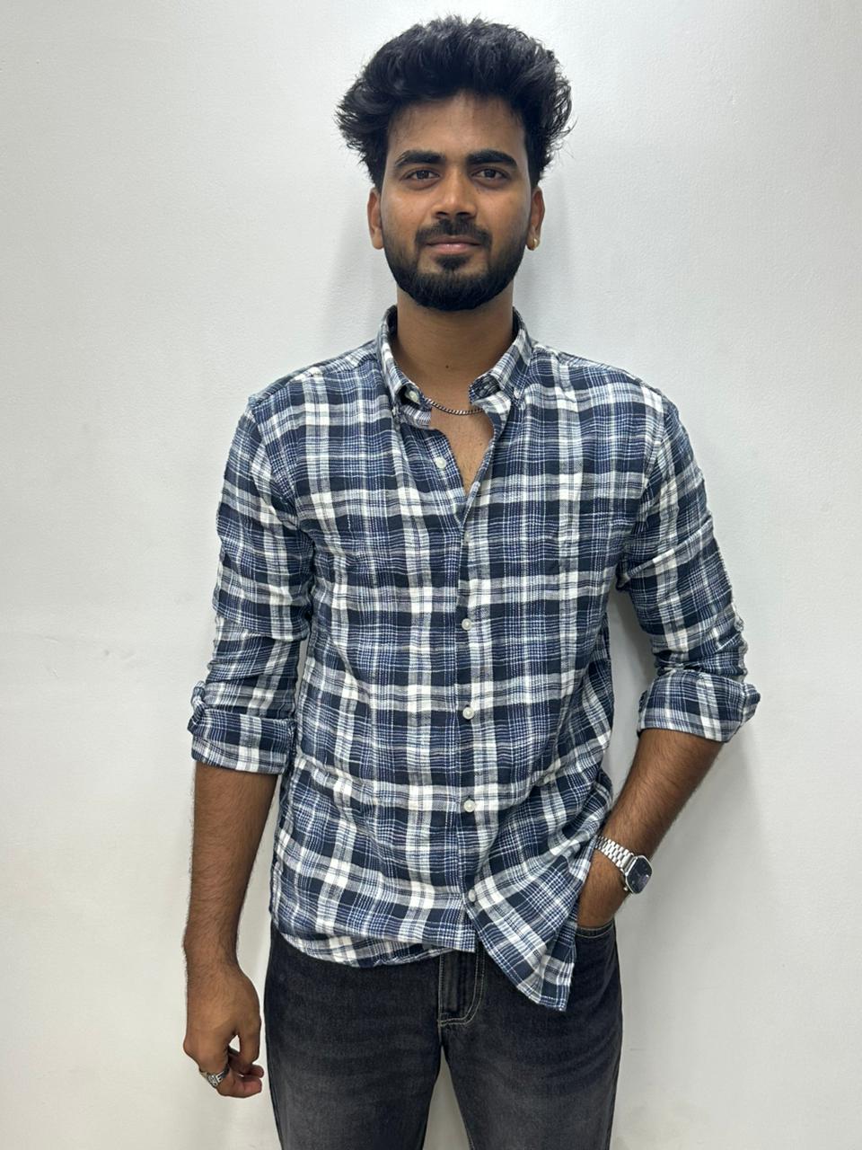 Deep Indigo Flannel