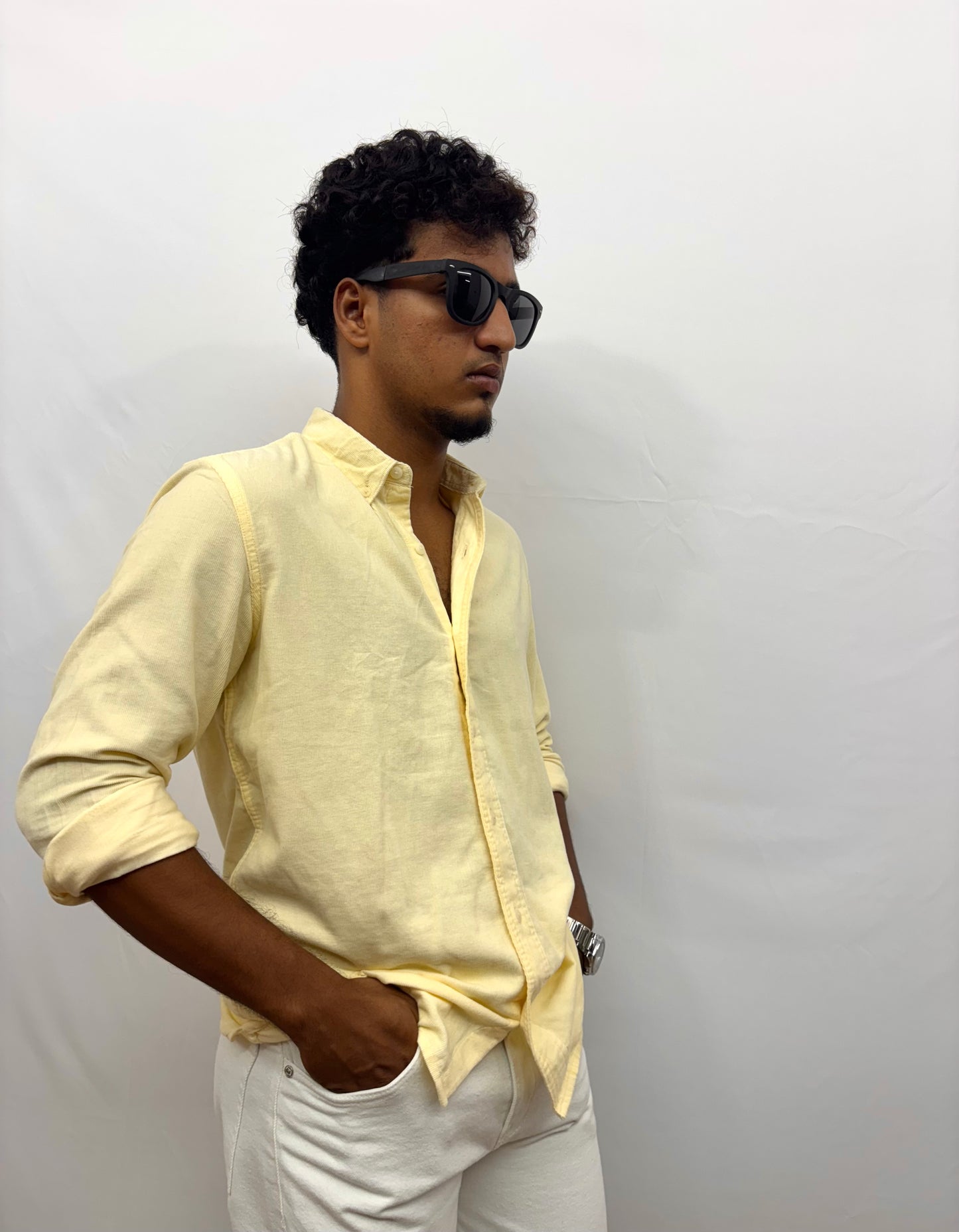 Yellow Corduroy Shirt