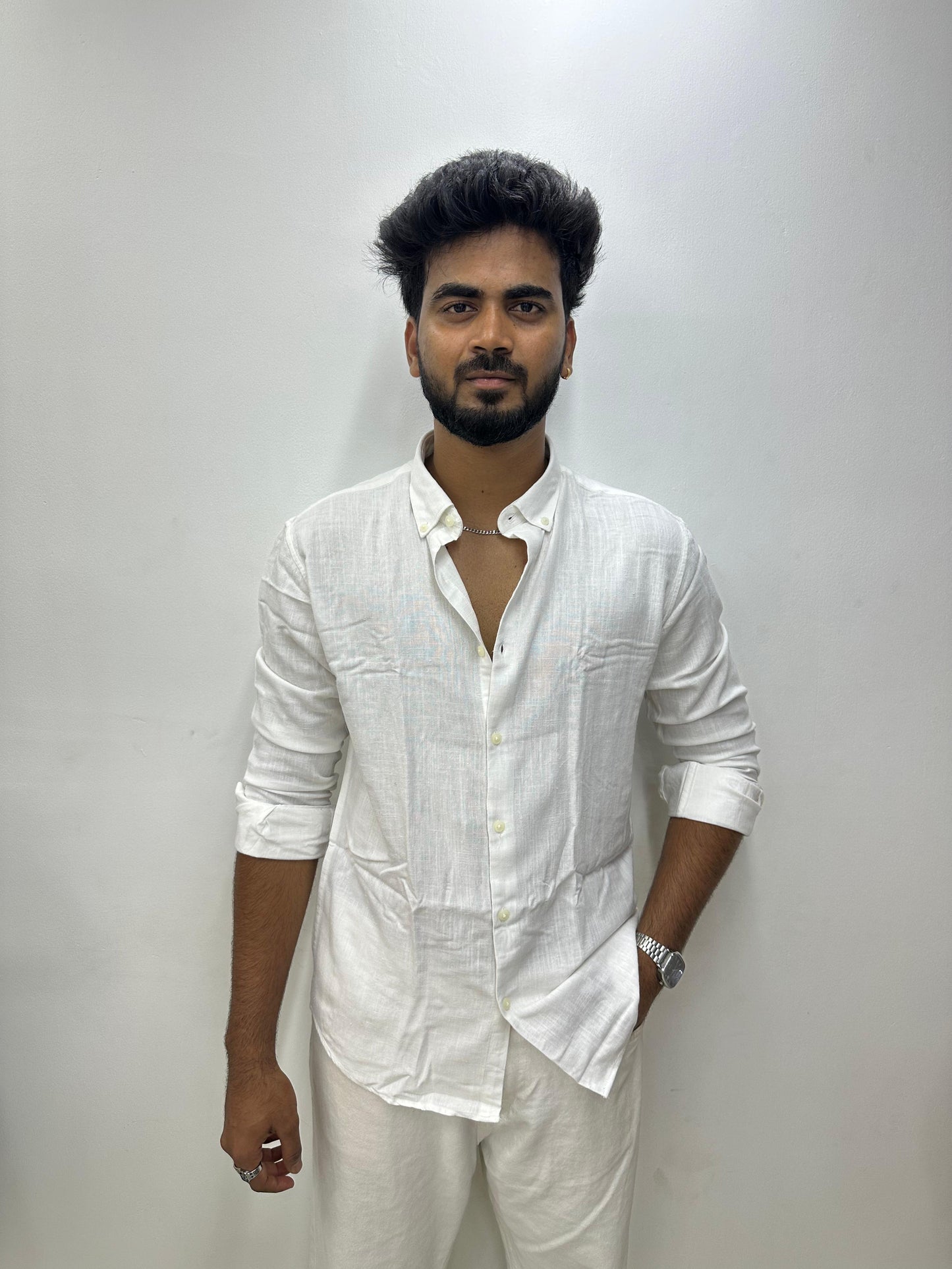 White Linen Shirt