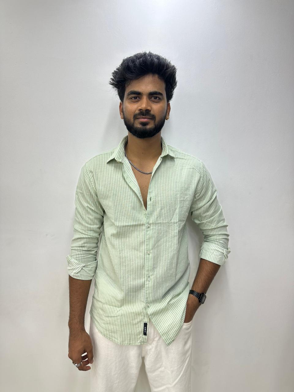 Green Stripes Shirt