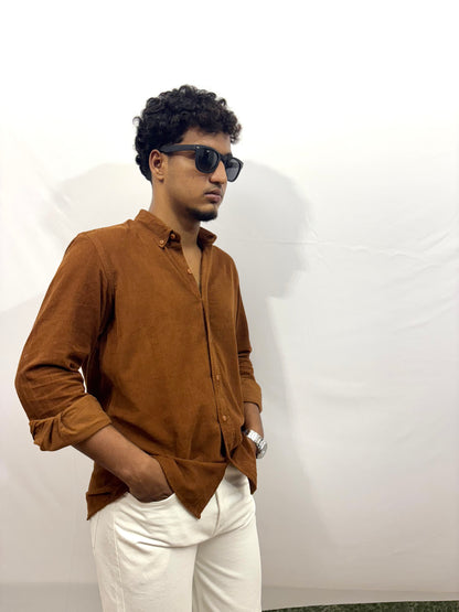 Brown Corduroy Shirt
