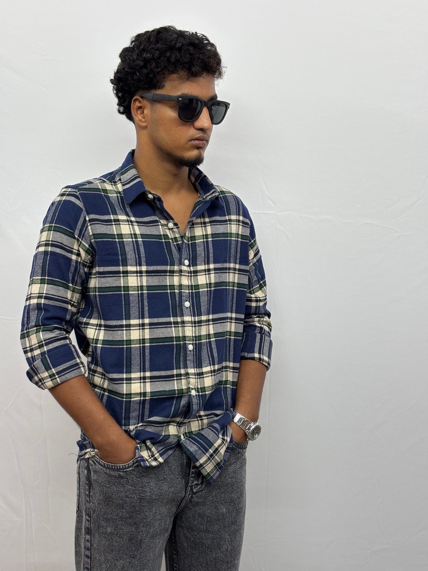 Navy Blue Flannels