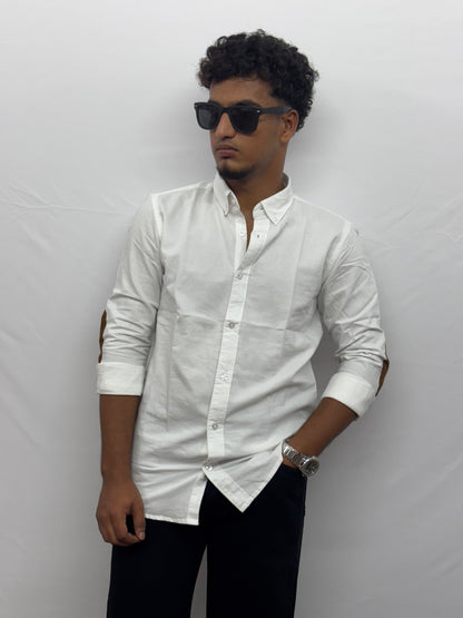 White Hand Patch Shirt