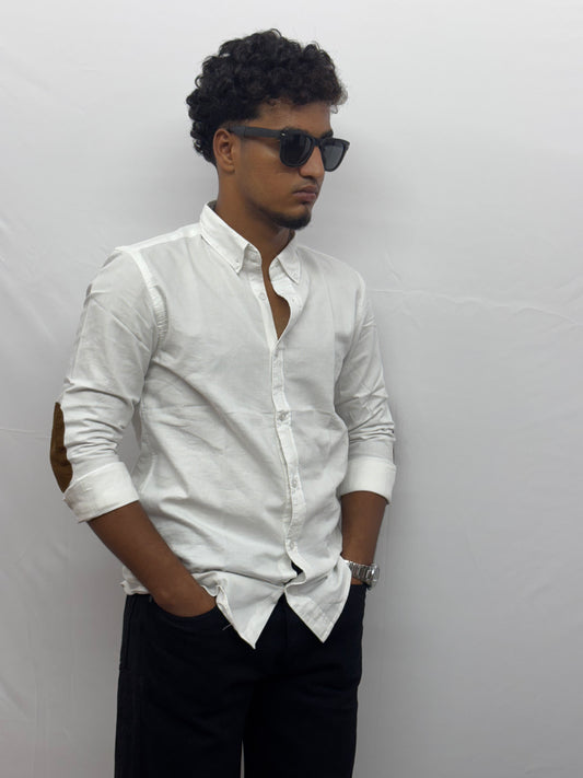 White Hand Patch Shirt