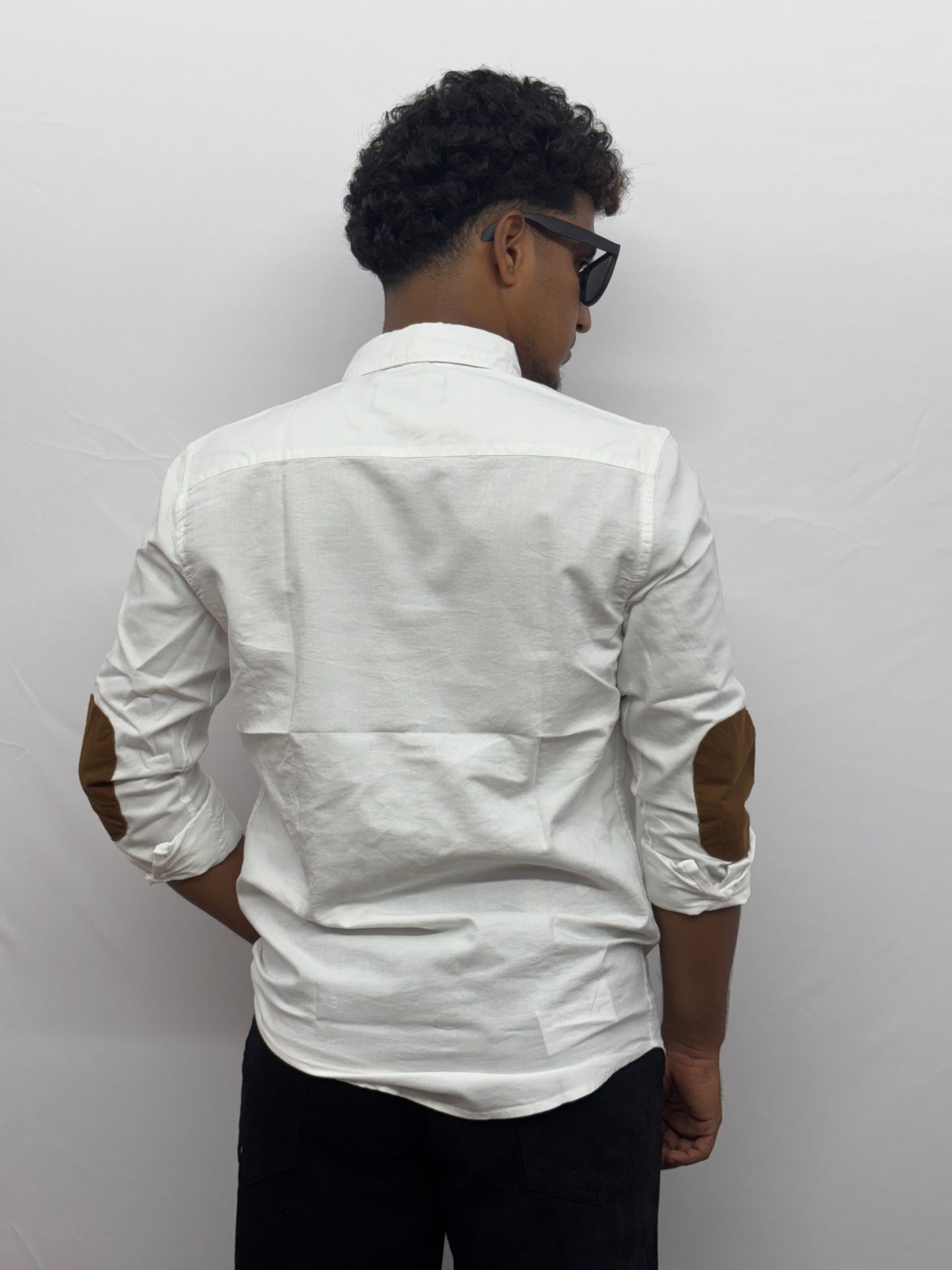 White Hand Patch Shirt