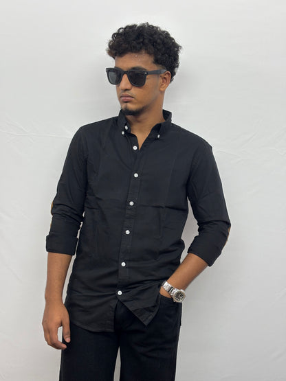 Black Hand Patch Shirt