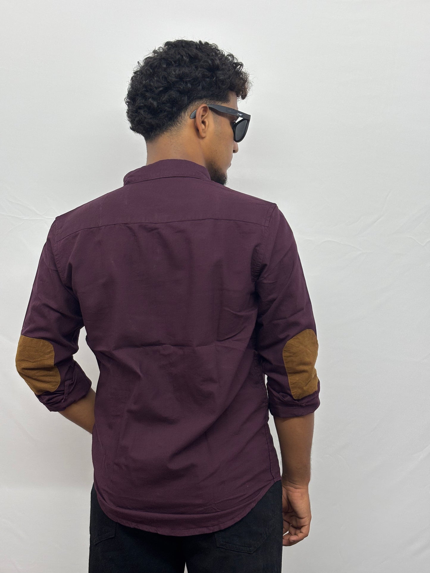 Wine Hand Patch Shirt