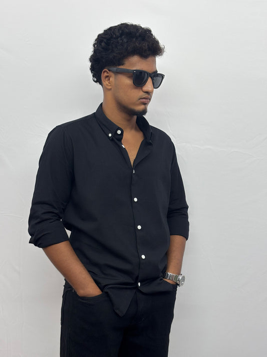 Black Linen Shirt