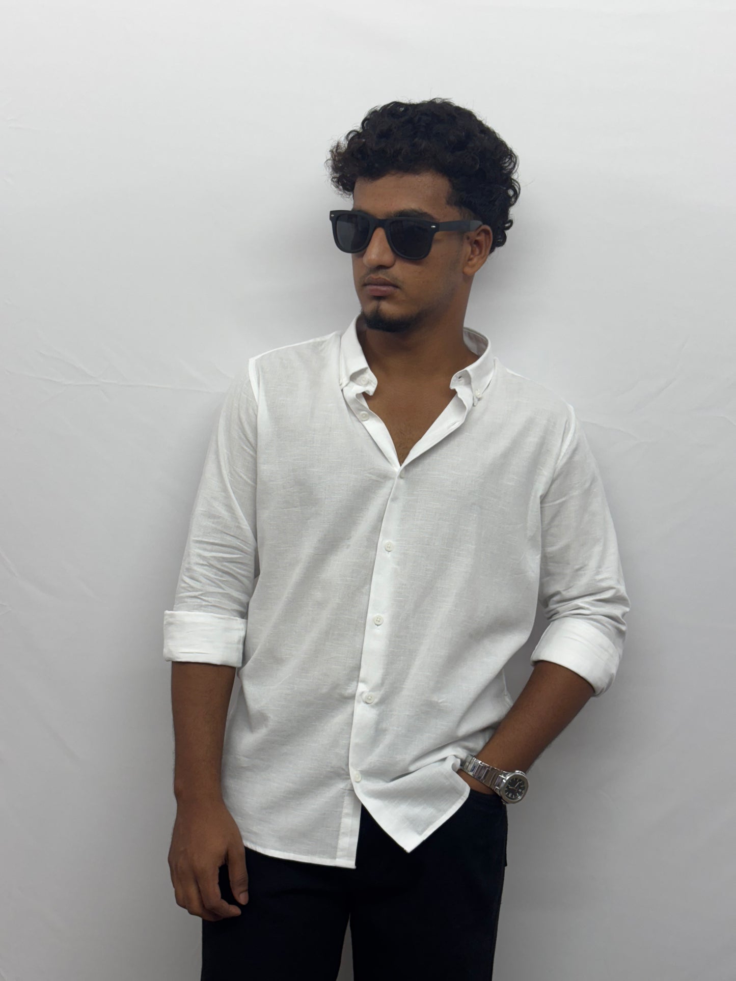 White Linen Shirt