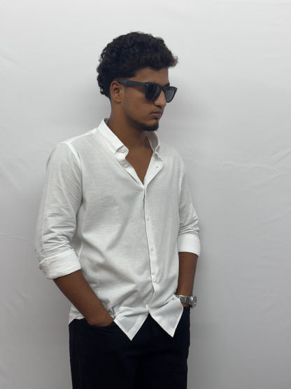 White Linen Shirt