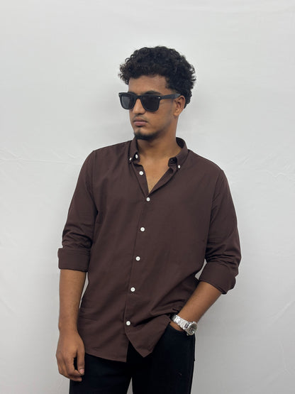 Brown Linen Shirt