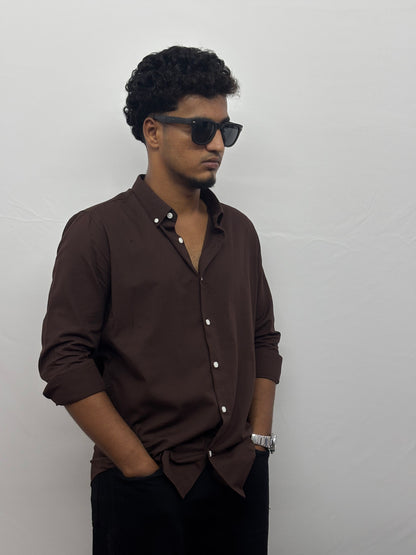 Brown Linen Shirt