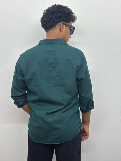 Green Linen Shirt