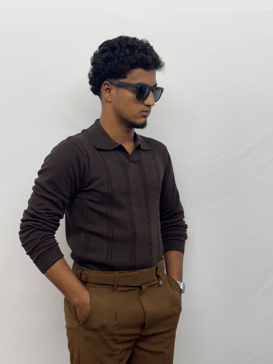 Brown Polo T-Shirt