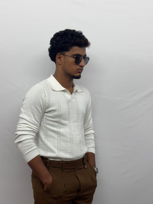 White Polo T-Shirt