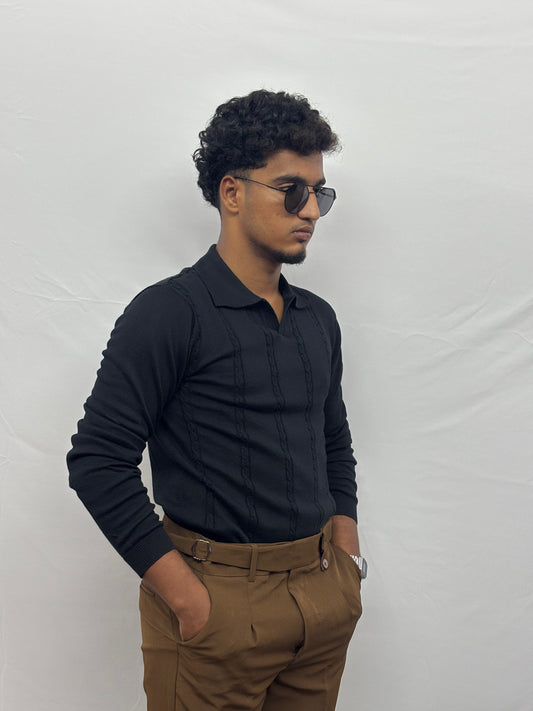 Black Polo T-Shirt