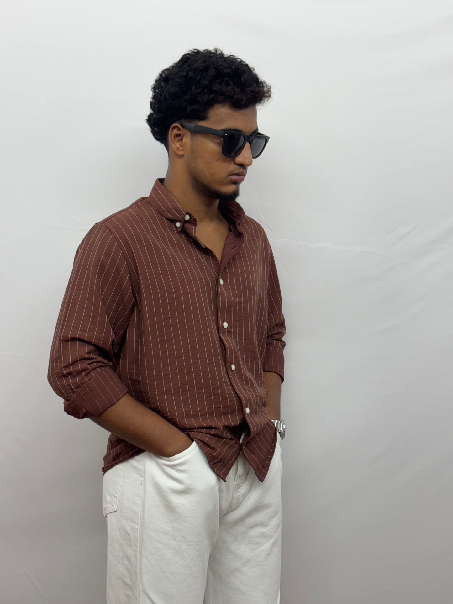 Brown Stripes Shirt