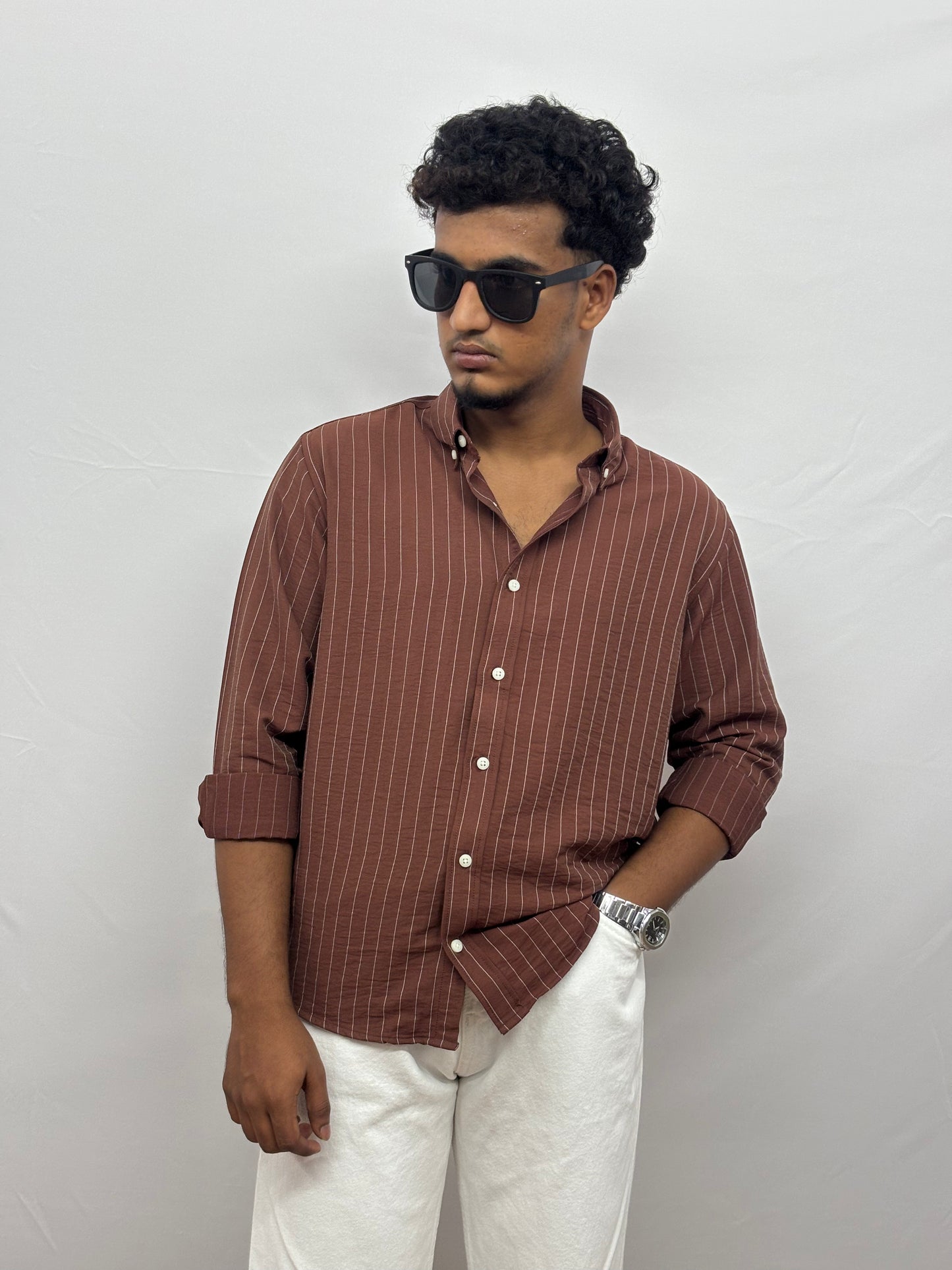 Brown Stripes Shirt