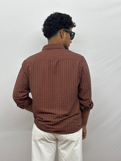 Brown Stripes Shirt