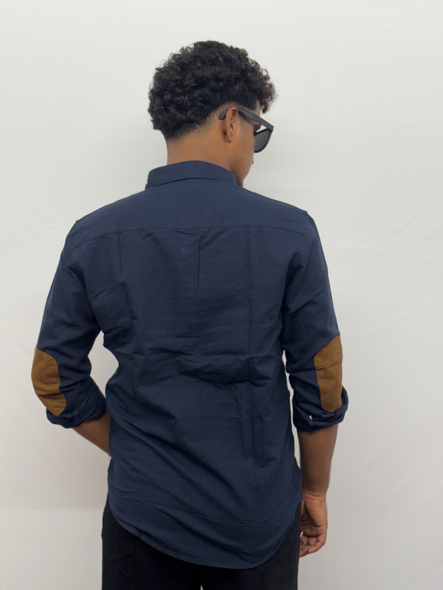 Navy Blue Hand Patch Shirt