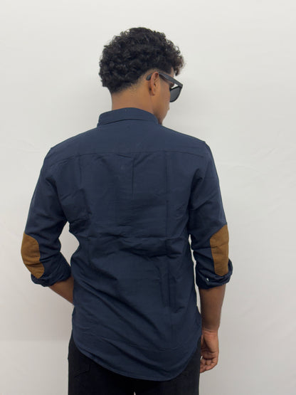 Navy Blue Hand Patch Shirt