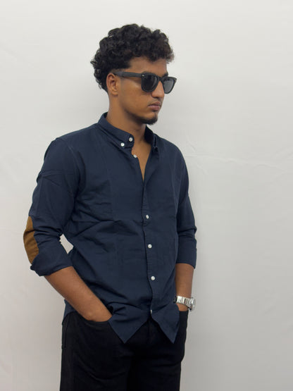 Navy Blue Hand Patch Shirt