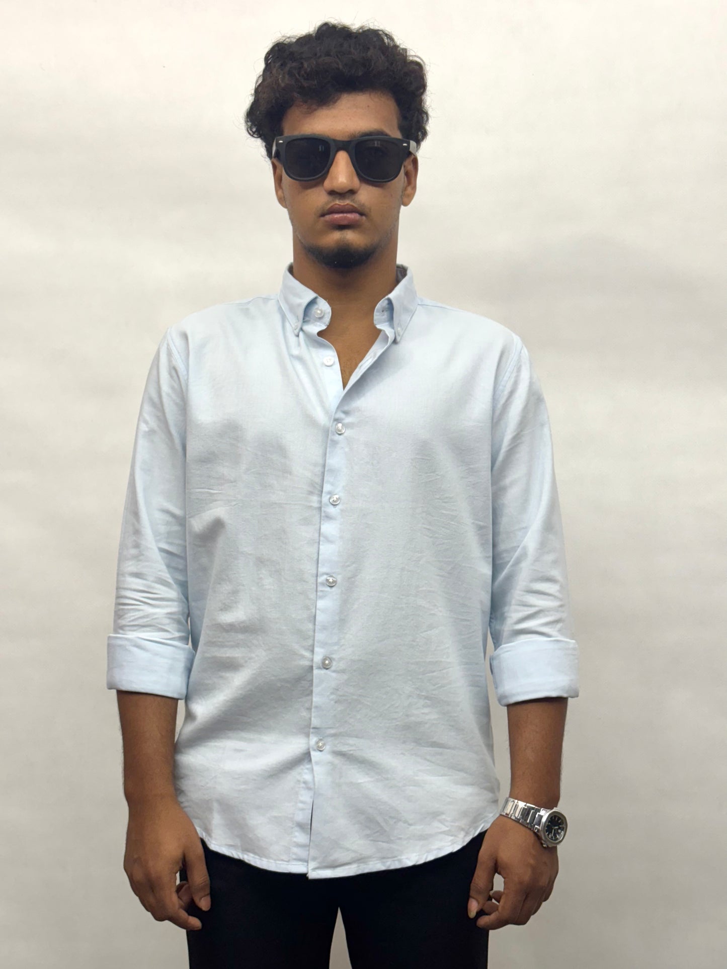 Sky Blue Cotton Shirt