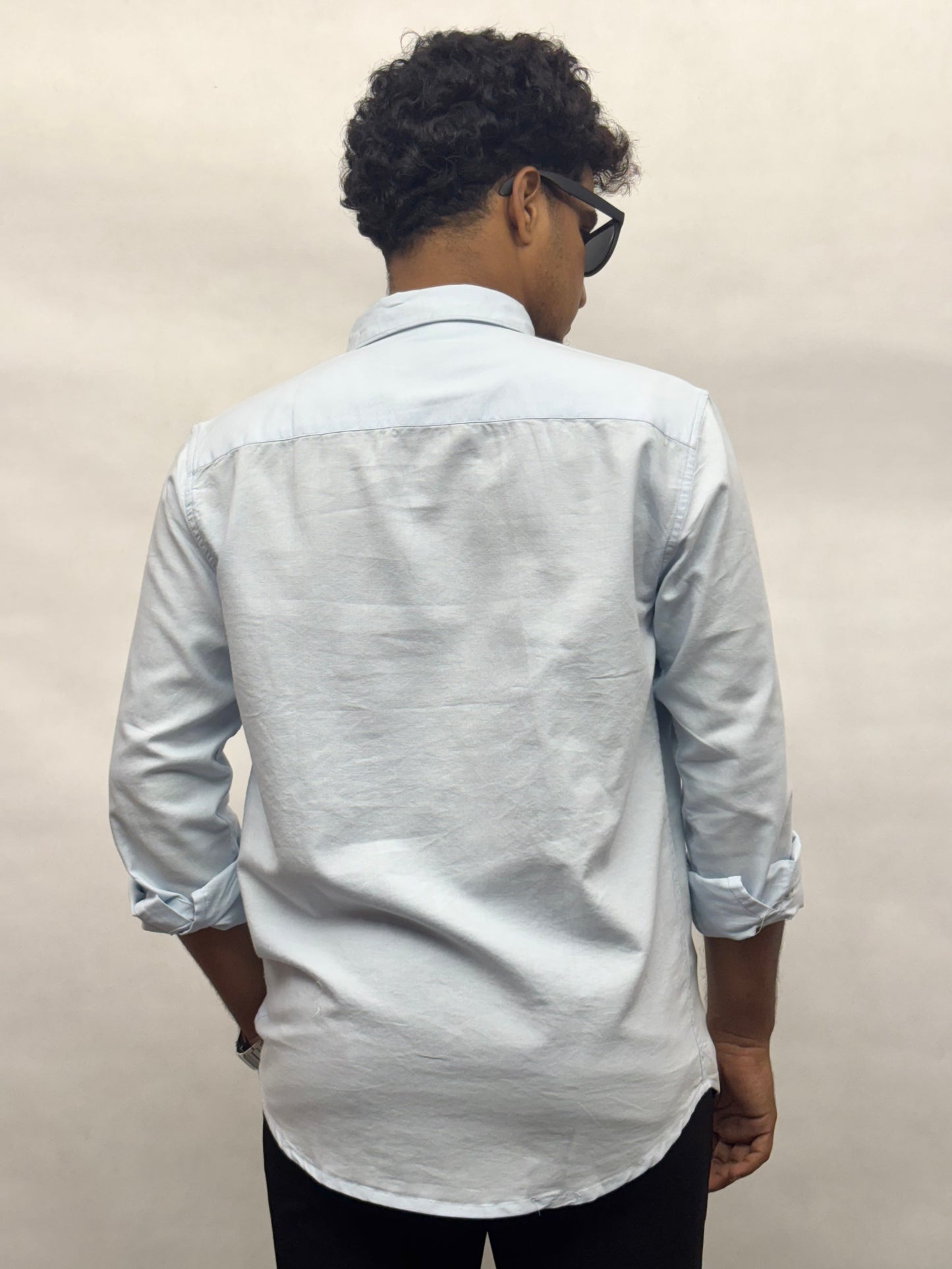 Sky Blue Cotton Shirt