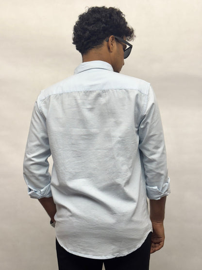 Sky Blue Cotton Shirt