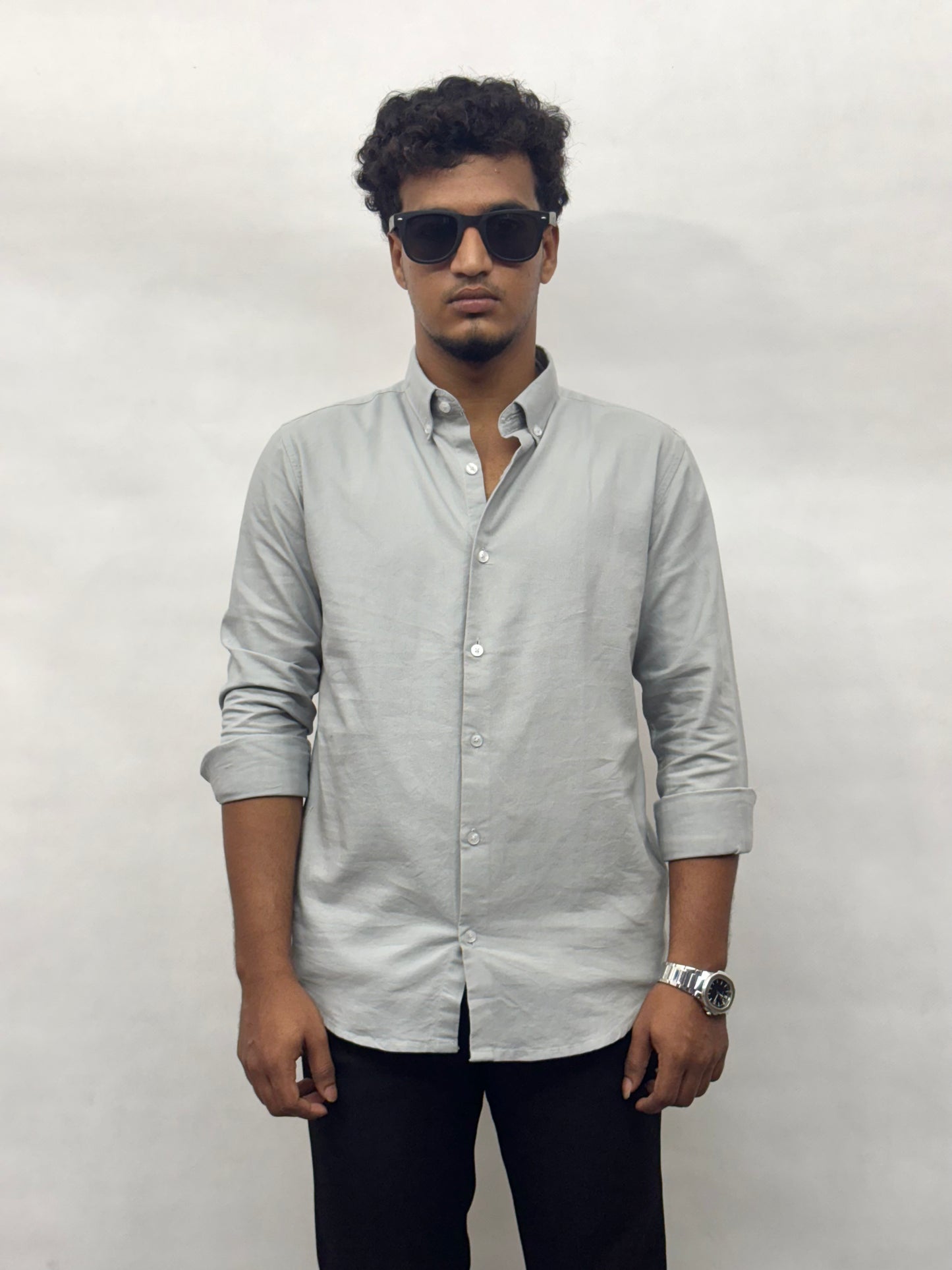 Grey Cotton Shirt