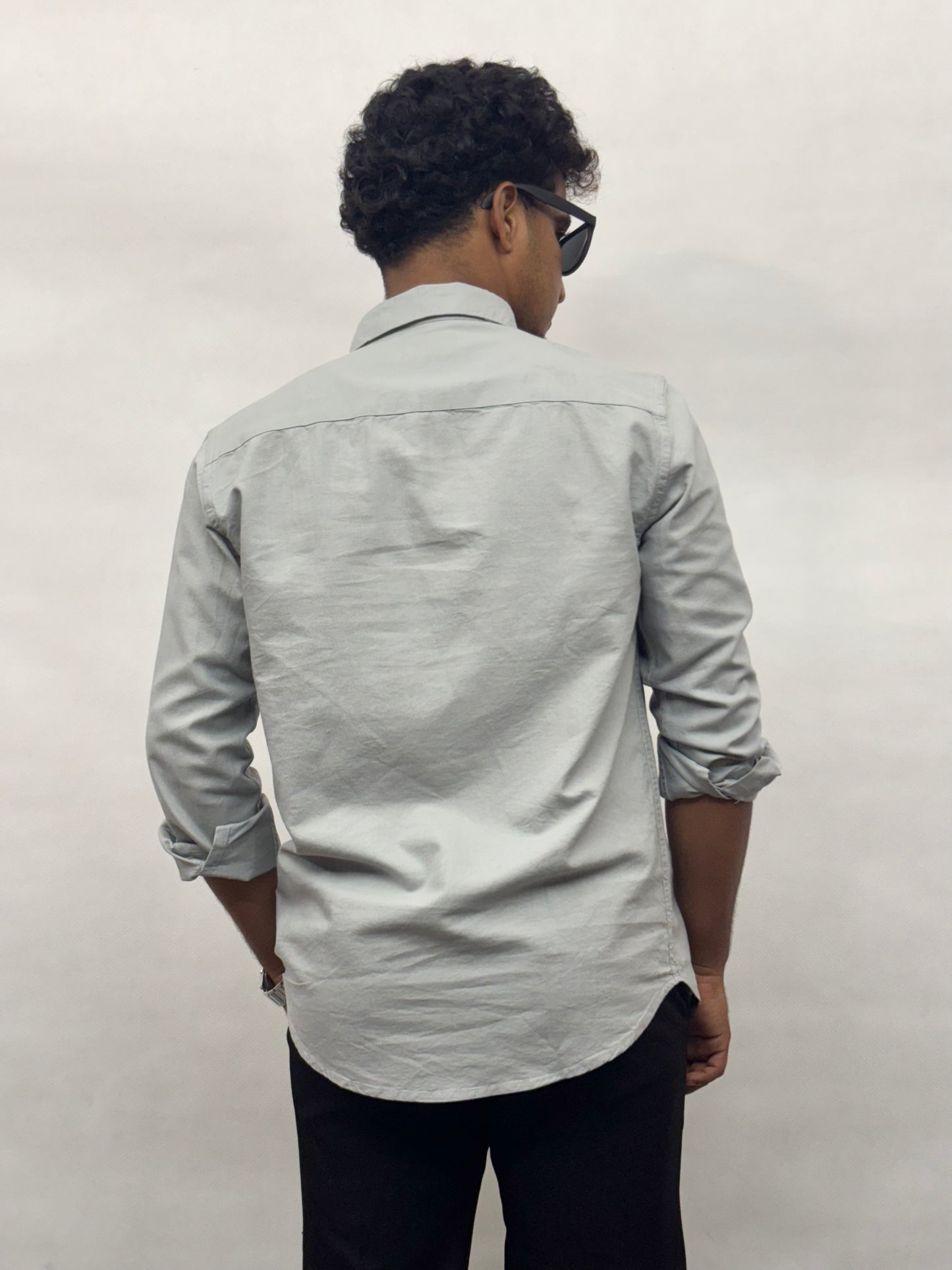Grey Cotton Shirt