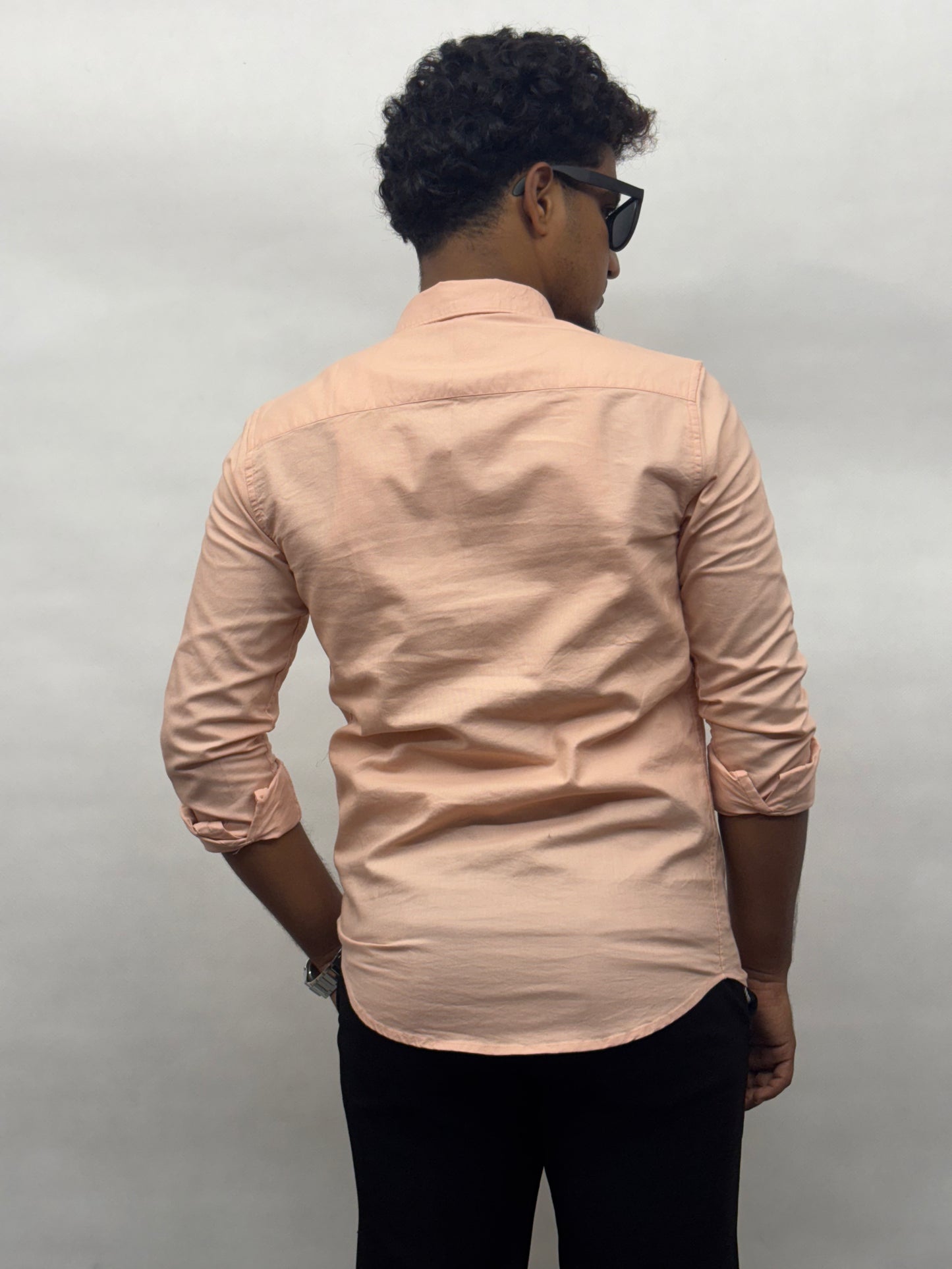 Orange Cotton Shirt