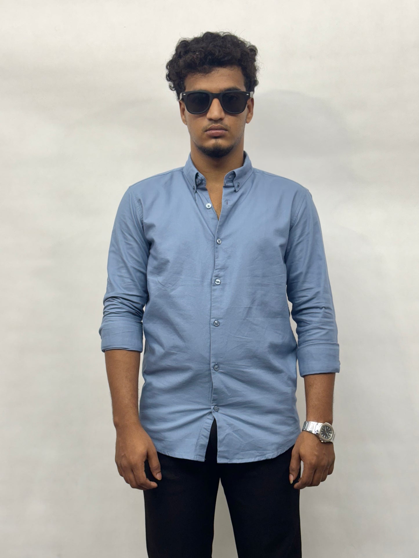 Blue Cotton Shirt