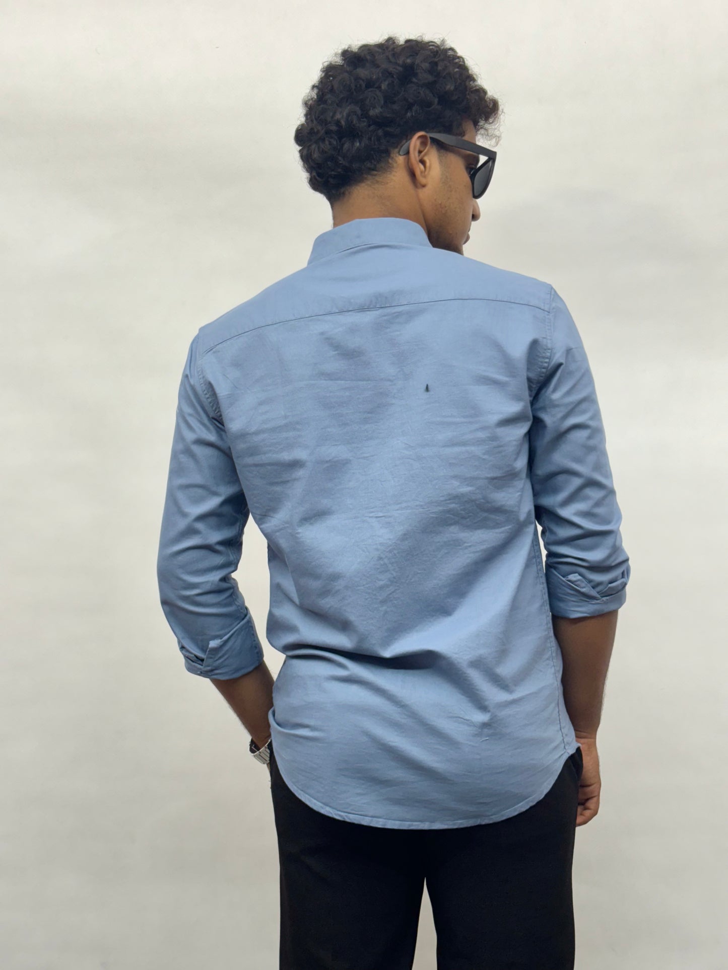 Blue Cotton Shirt