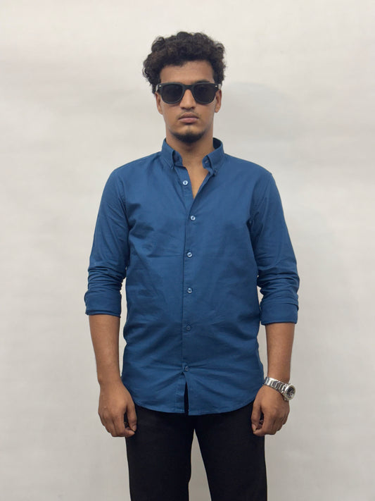 Blue Cotton Shirt