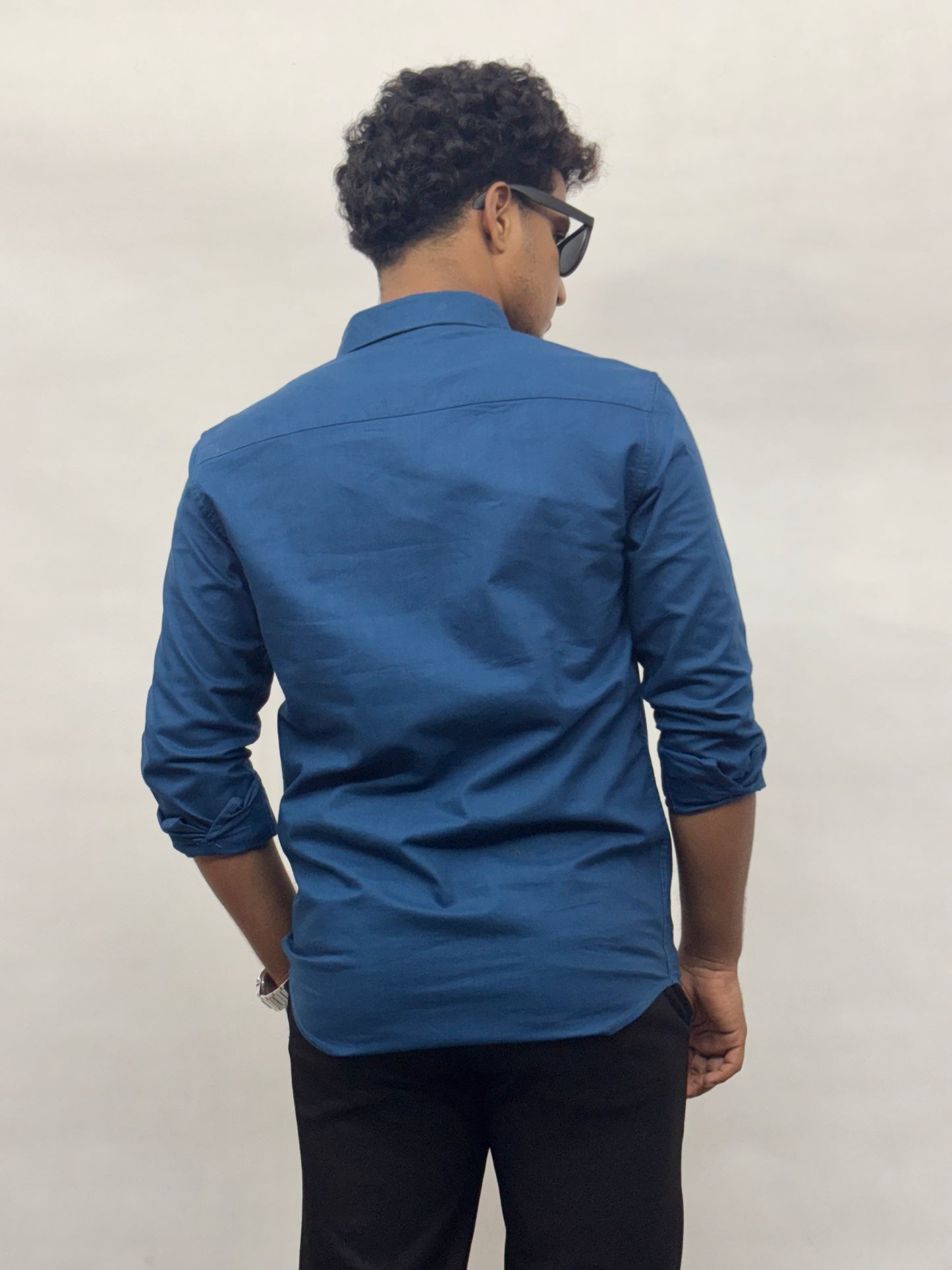 Blue Cotton Shirt