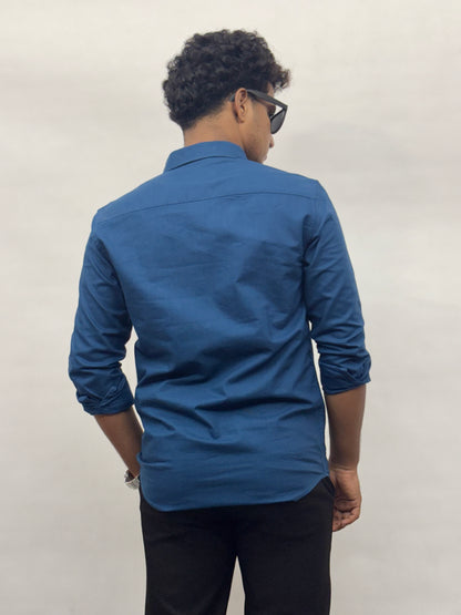 Blue Cotton Shirt