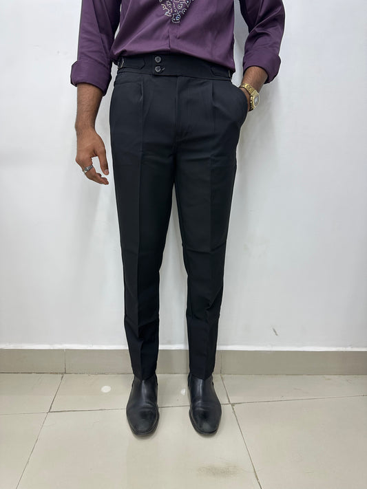 Jet Black Gurkha Pants