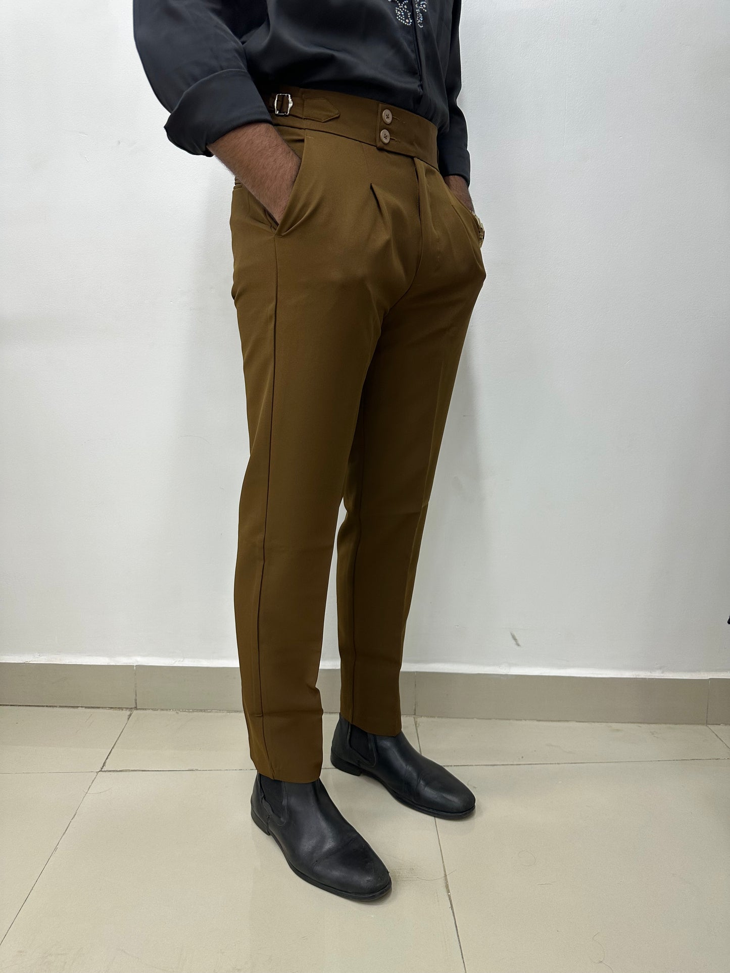 Mustard Brown Gurkha Pants